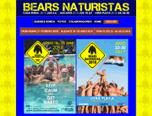 Tablet Screenshot of bearsnaturistas.com